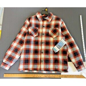 Iceburg Youth Boys Thermal Plaid Coat Jacket Large 16/18 Brand New Plaid Pockets